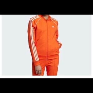 Orange Adidas Track suit